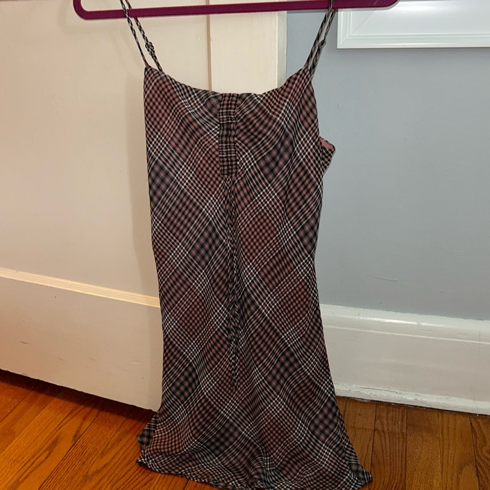 PLAID MINI DRESS